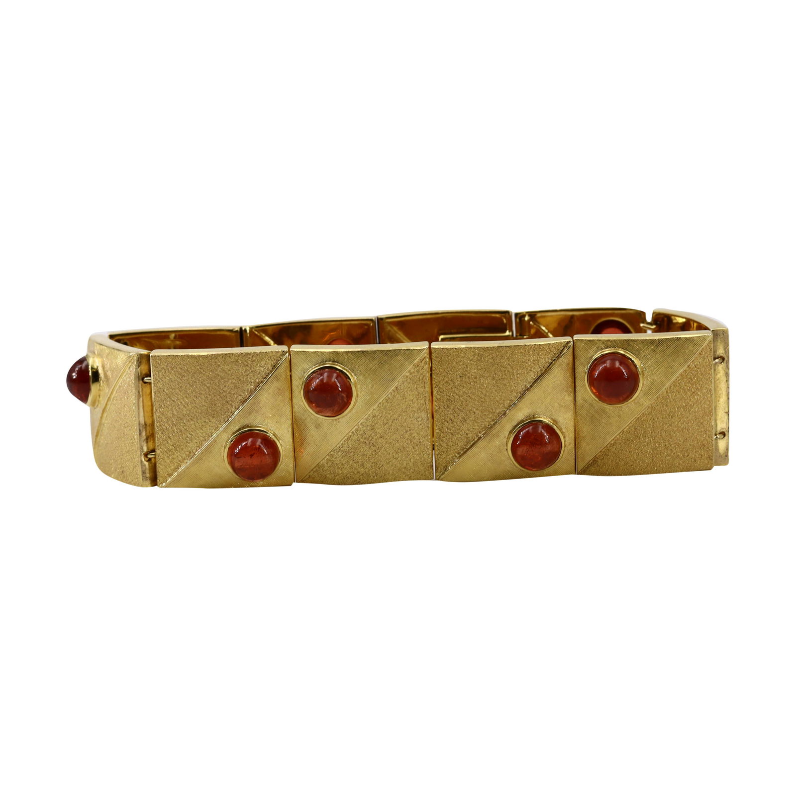 BURLE MARX Textured 18k  Gold & Citrines Bracelet (1 of 6)