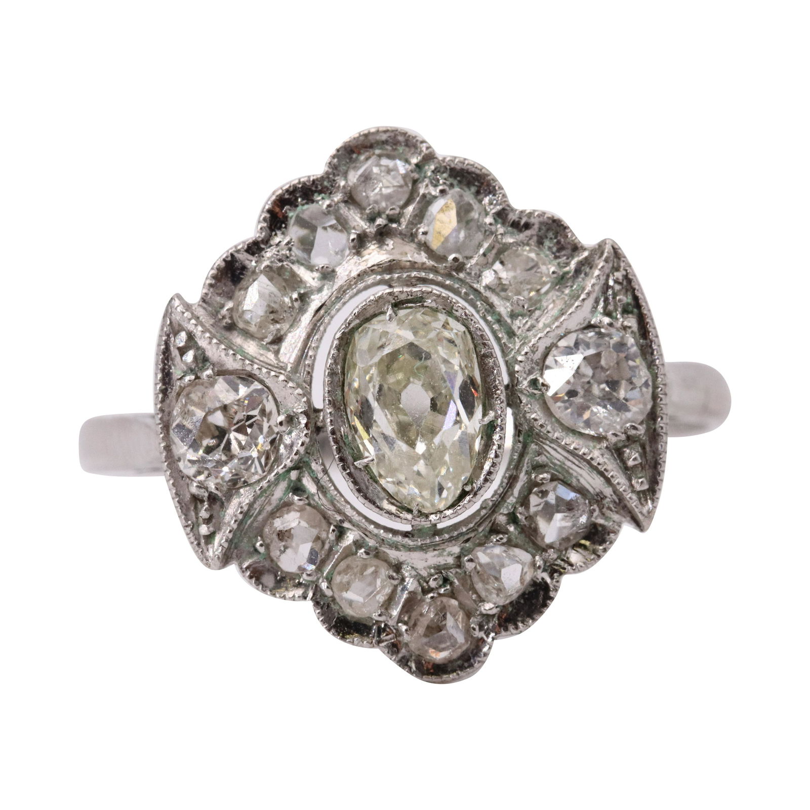 Art Deco Diamonds & Platinum Ring (1 of 4)