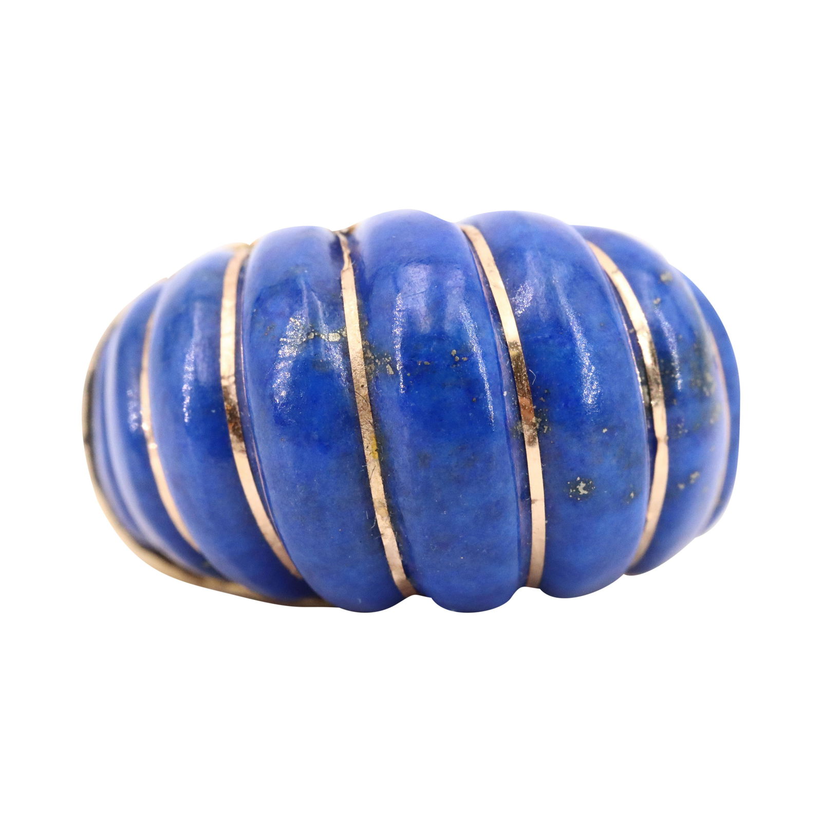 Retro Lapis lazuli & 14k gold Ring (1 of 6)