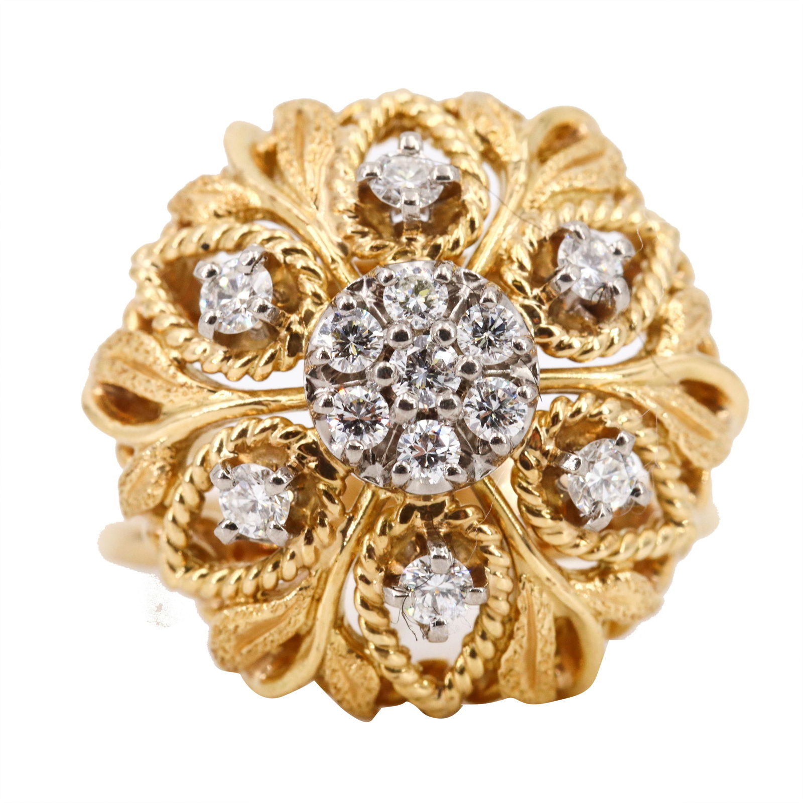18k Gold Ring with Diamonds (1 of 4)