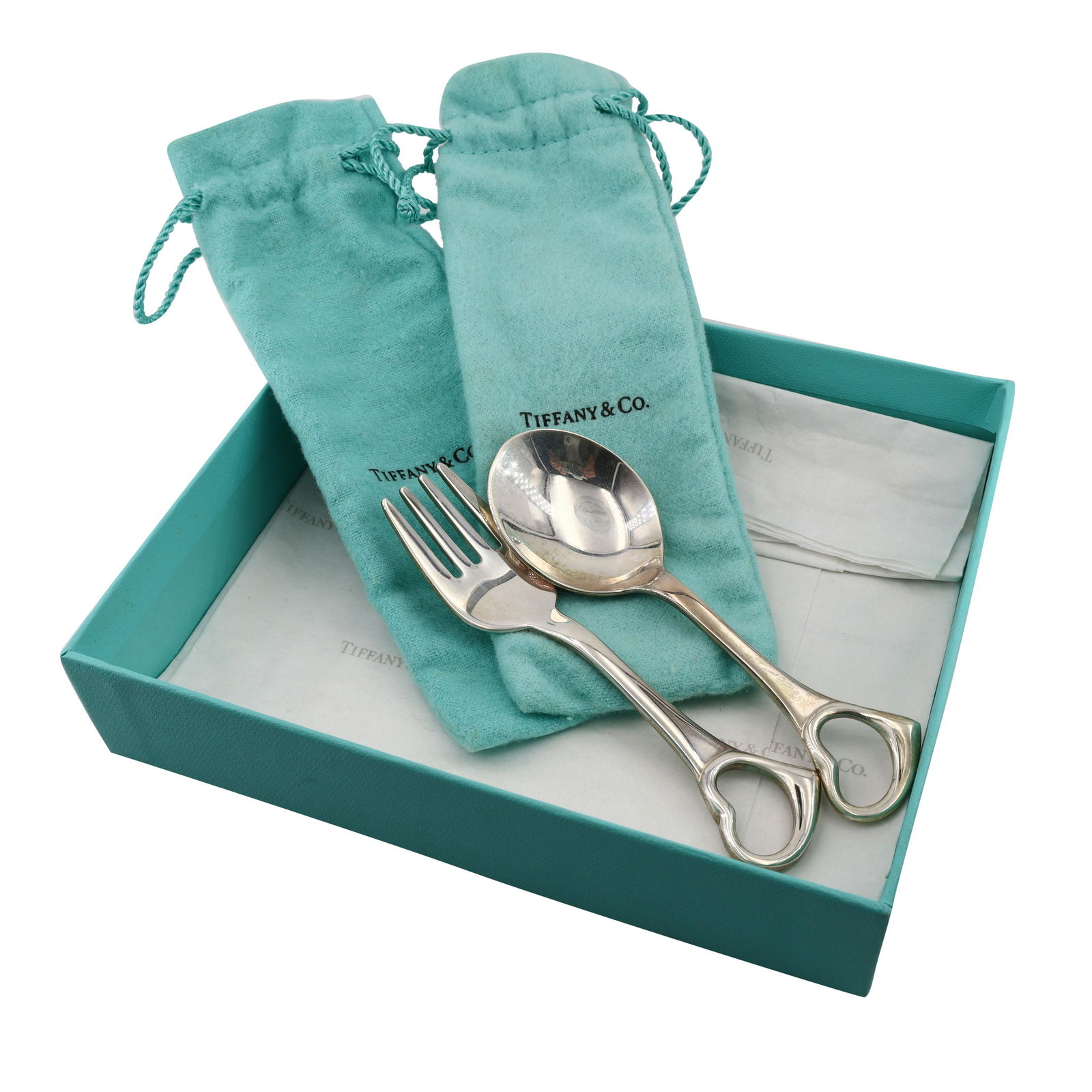Tiffany baby spoon shop and fork