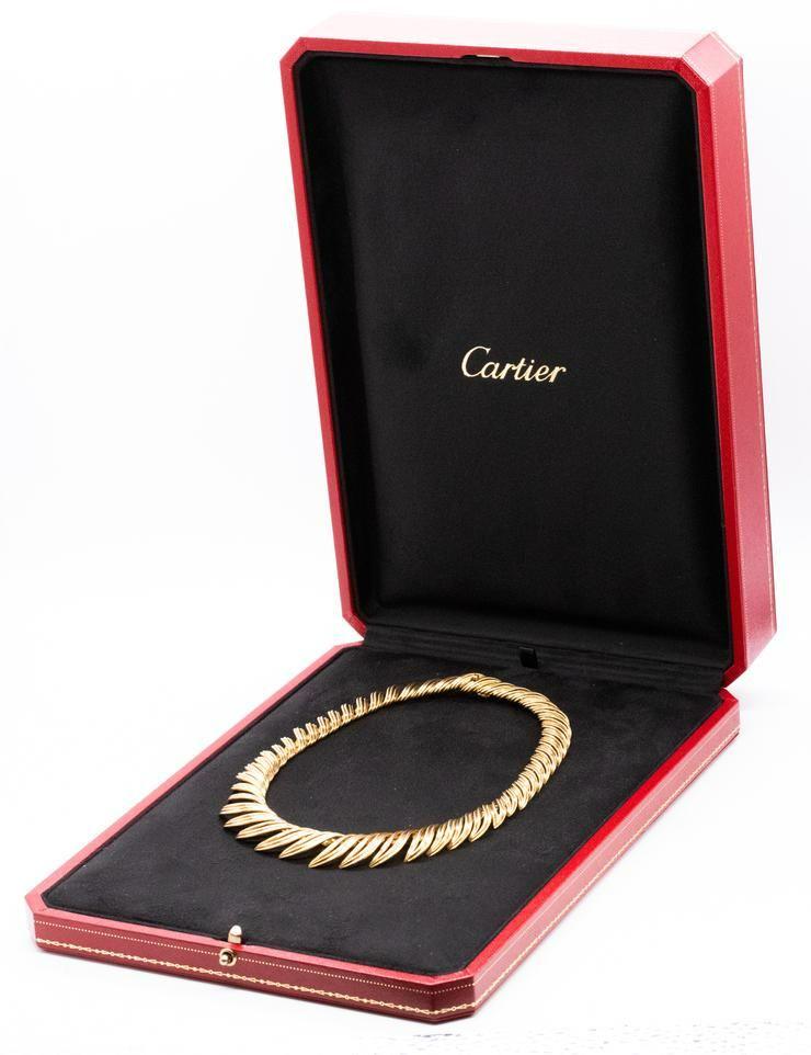 CARTIER 1950 Paris 18K Piume Necklace (1 of 5)