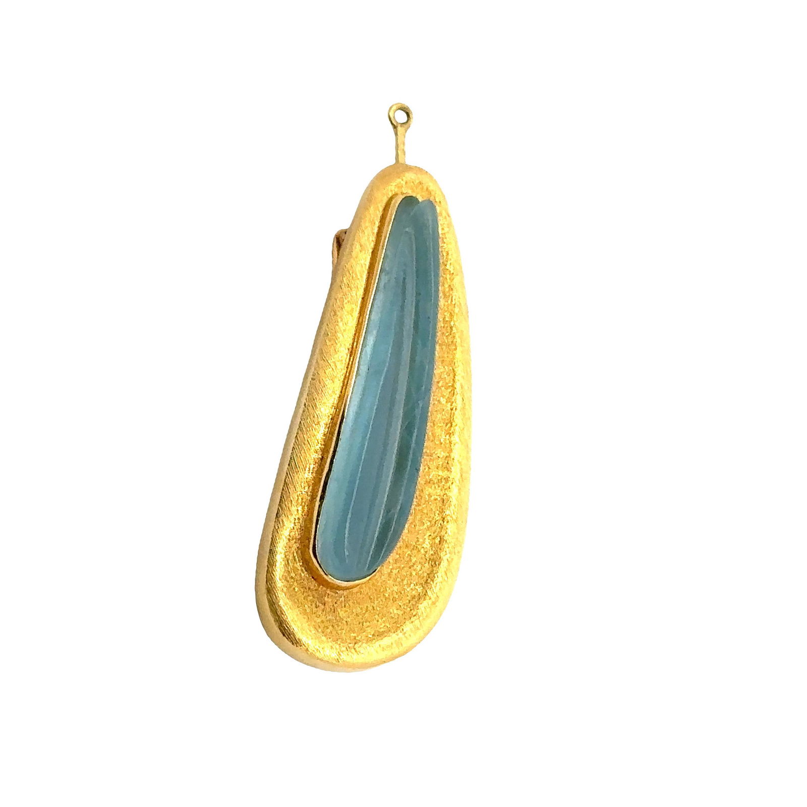 Burle Marx Forma Livre Pendant / Brooch In 18K Gold With Aquamarine (1 of 2)