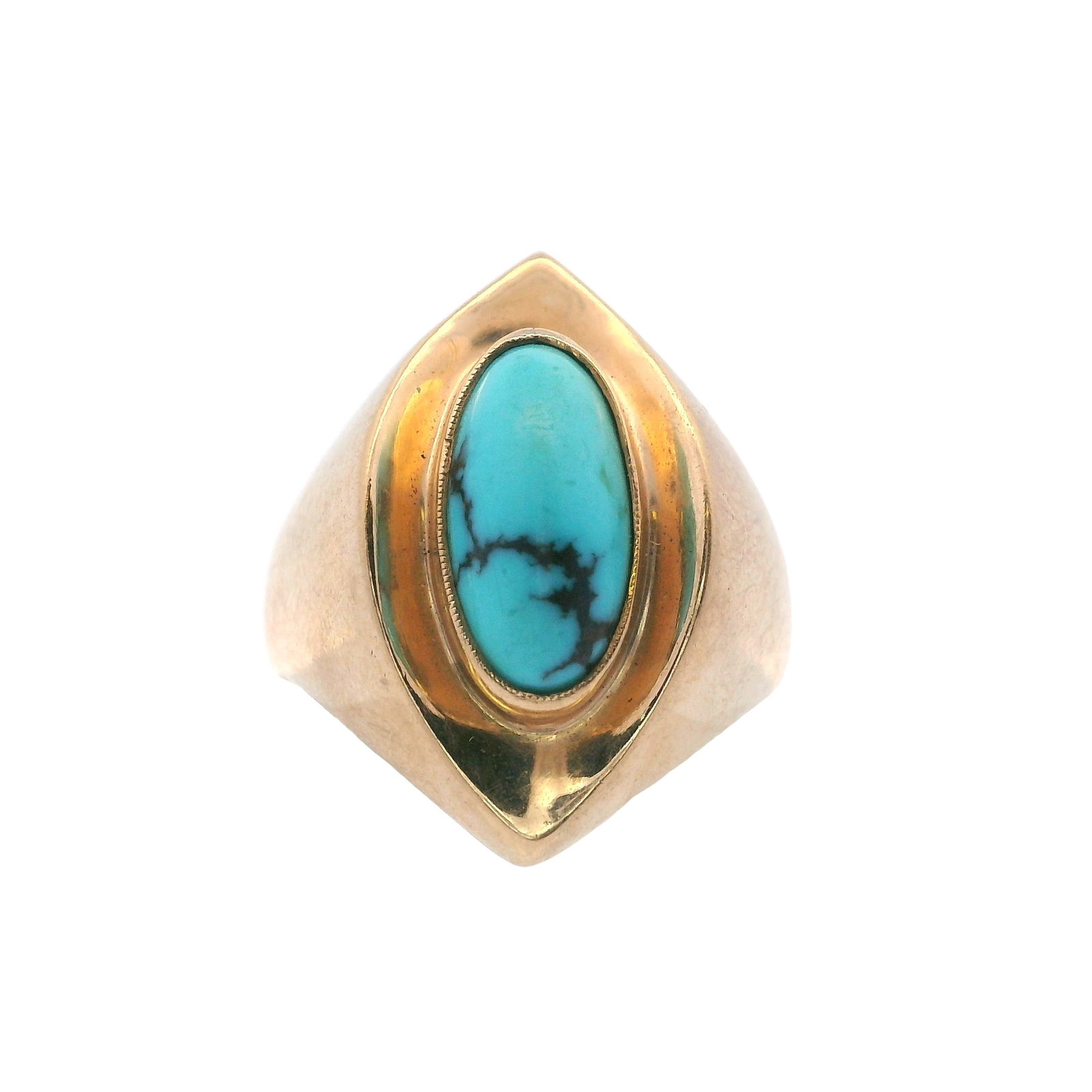 14kt Gold Ring with Turquoise (1 of 4)