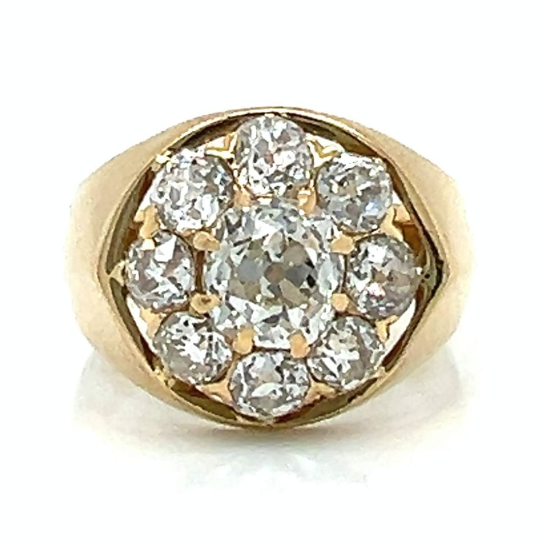 Antique 18K Yellow Gold 2.85 Ct. Diamond Ring (1 of 4)