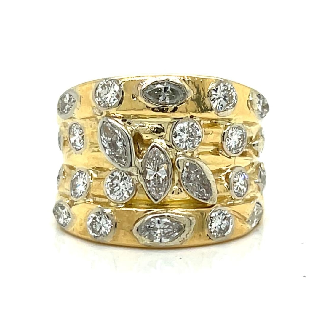 18K Yellow Gold 3.10 Ct. Diamond Ring (1 of 4)