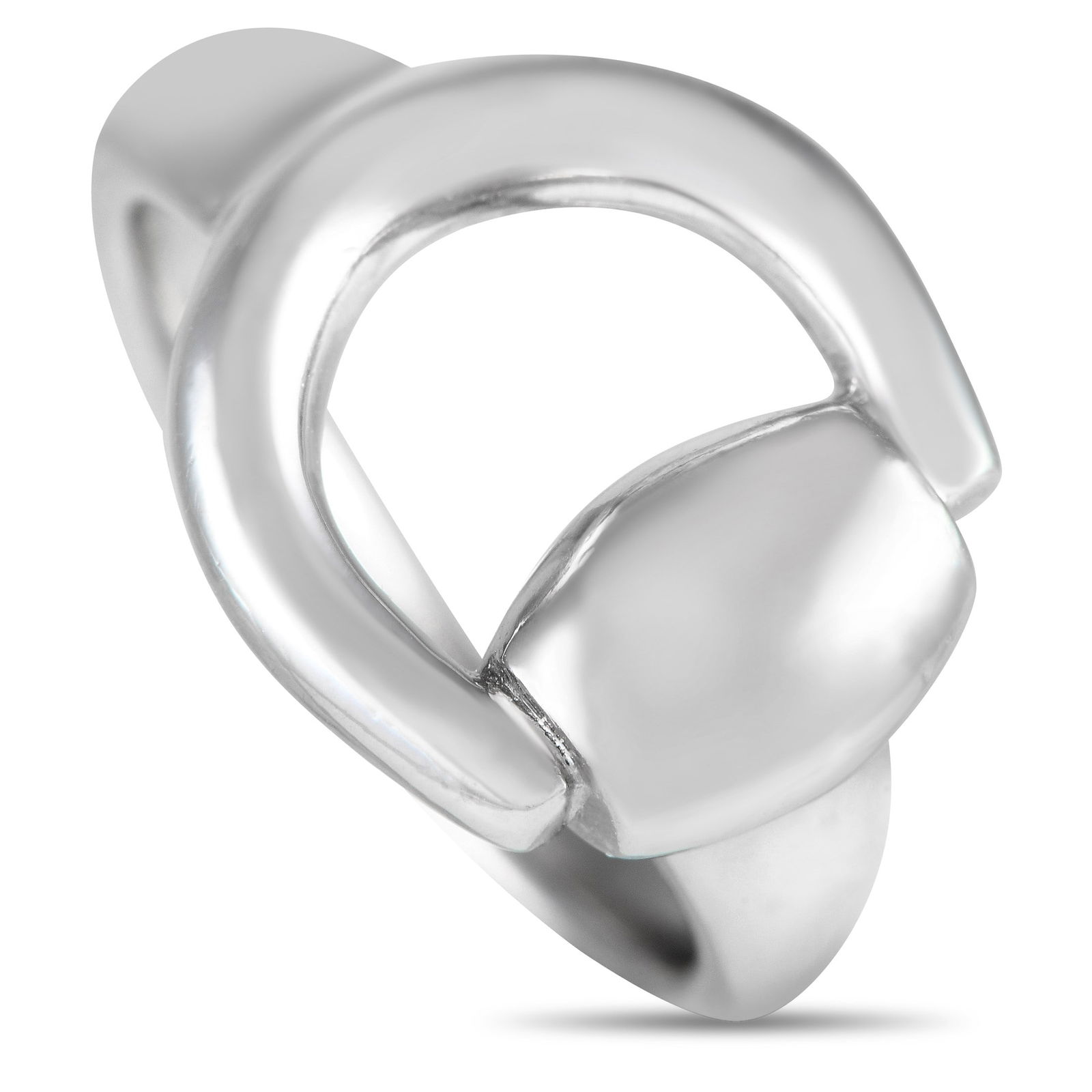 Gucci Horsebit 18K White Gold Ring
