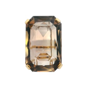 18kt Gold Ring with 31.74 Cts Topaz