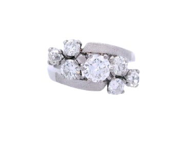 Art Deco Ring in Platinum with 1.75 CTW in  Diamonds