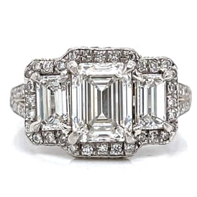 Platinum GIA Certified 2.01 Ct. Diamond Ring