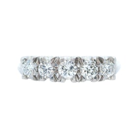5 Diamonds 14kt Gold Ring