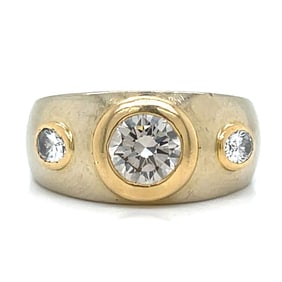 18k & 14k Yellow Gold Diamond Ring
