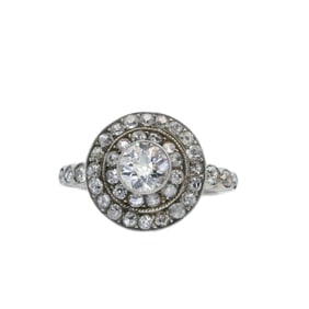 Platinum Ring with Diamonds