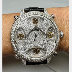 Paris Hilton 18K White Gold Diamond Mystery Watch
