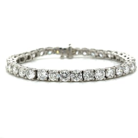 Platinum 18.90 Ct. Diamond Tennis Bracelet