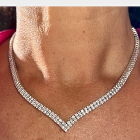 14K Yellow Gold 13.25 Ct. Diamond Necklace