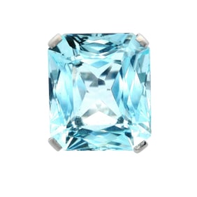 18kt Gold Ring with 25.0 CTS Aquamarine