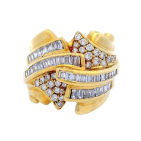 18kt Gold Ring with 1.60 CTW in Diamonds