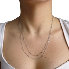 Platinum Diamonds by the Yard Chain 1.88 CTW