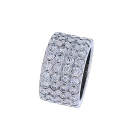 14kt white Gold Ring with 4.00 Cts in Diamonds