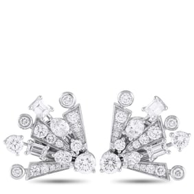 Graff New Dawn 18K White Gold 2.15ct Diamond Earrings