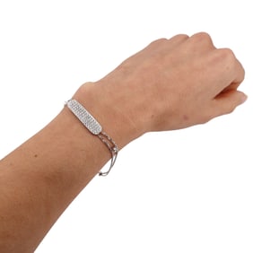 18kt white Gold Bracelet with 1.00 Cts in Diamonds