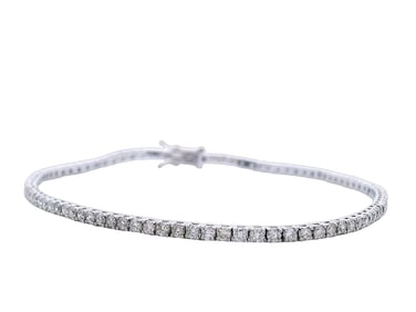 14kt white Gold Tennis Bracelet with 2.00 Cts in Diamonds