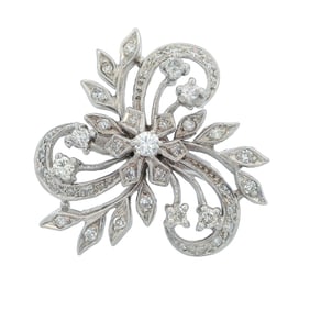 Flower 14kt Ring with 1.00 Carats in Diamonds