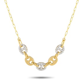 14K Yellow Gold 0.50ct Diamond Necklace
