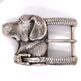 Kieselstein-cord Sterling Silver Dog Belt Buckle