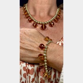 TIFFANY & CO. 14K Yellow Gold Necklace and Bracelet Set