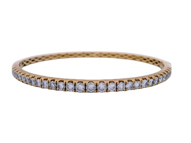 18kt Gold Bangle with LAB Grown Diamonds