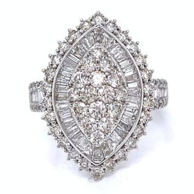 18K White Gold 2.26 Ct. Diamond Ring