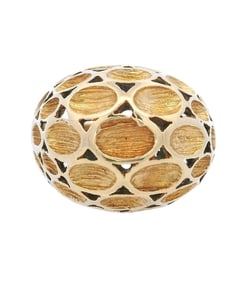 Mid-century 18kt yellow Gold Dome Ring