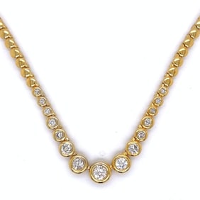 14K Yellow Gold 1.70 Ct. Diamond Necklace
