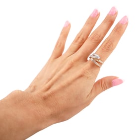 Designer Ring in 18kt two tones Gold with Diamonds