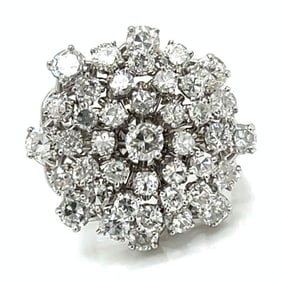 14K White Gold & Palladium 5.65 Ct. Diamond Ring