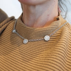 BVLGARI Roma Reversible Links Necklace In 18Kt Gold With Diamonds & Onyx