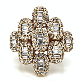 18K Yellow Gold 3.25 Ct. Diamond Ring