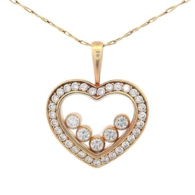 CHOPARD Happy Diamonds Heart Pendant in 18kt yellow Gold