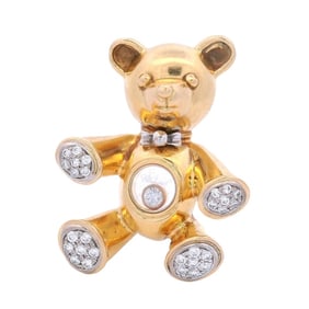 CHOPARD Happy Diamonds Teddy Bear Pendant in 18kt Gold