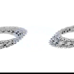Art Deco Platinum Eternity Band Ring with Diamonds: circa 1920´s. Art Deco eternity Band Ring crafted in Platinum, accented with 19 Round cut Diamonds weighing Approx. 1.00 carats. H color, VS clarity. Ring size: 6 1/2. Total weight: 6.20 grams. Ring