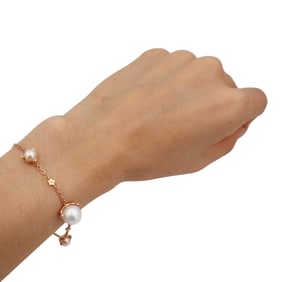PASQUALE BRUNI Amore 18kt rose Gold Bracelet with Pearls and Diamonds