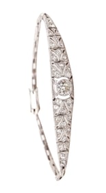 EDWARDIAN Bracelet In Platinum With 2.39 Ctw In Diamonds