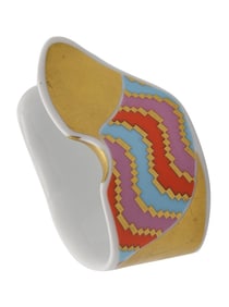 Rosenthal 1970 By Johan Gerard van Loon Studio Line Cuff-Arm Bracelet In Porcelain