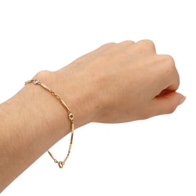 CARTIER PARIS Vintage Bracelet in 18kt yellow Gold with Diamonds