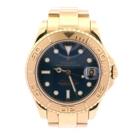 Rolex Yacht-Master 168628 Midsize Blue Dial Watch