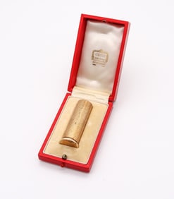 CARTIER London 1939 Perfume Atomizer In 9Kt Yellow Gold With Fitted Box