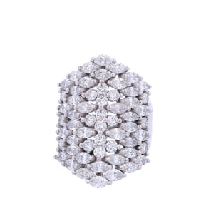 Wide Cocktail Ring in 18kt Gold with 4.50 CTW in Diamonds