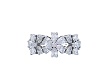 18kt Gold Band Ring with 1.20 CTW in Diamonds